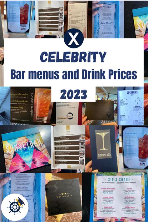 Crooners Bar Champagne & Prosecco Drinks Menu. . Celebrity cruises drinks menu 2023